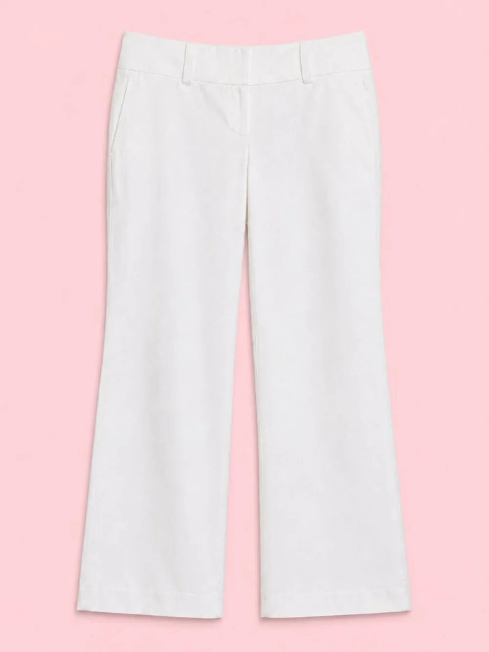 Ann Taylor Petites Lindsay White Wide Leg Pants | Size 2P